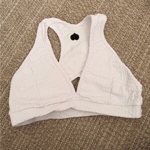 White Textured Women's Bralette